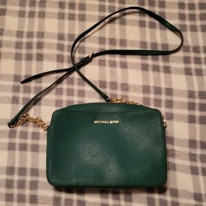 Michael Kors green crossbody bag